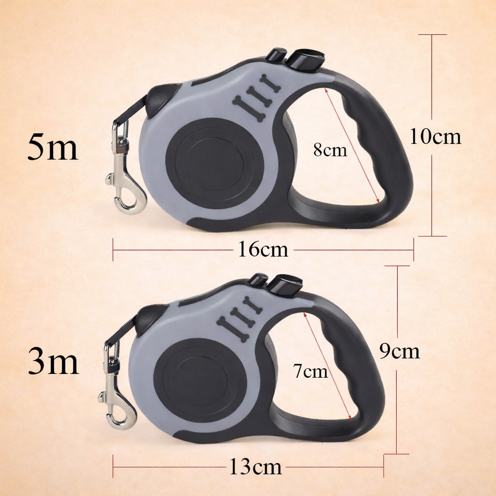 Retractable Dog Leash – Smooth Control for Safe Walks