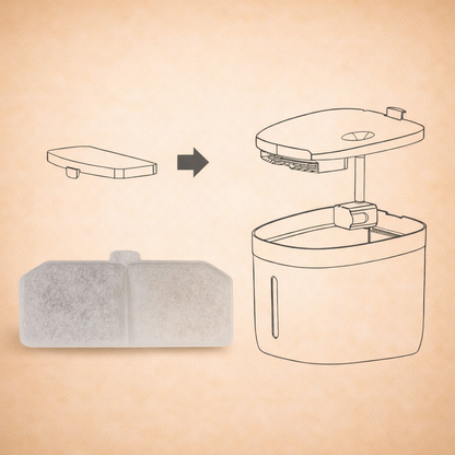 Replacement Filters for Pet Water Fountain (6-Pack)