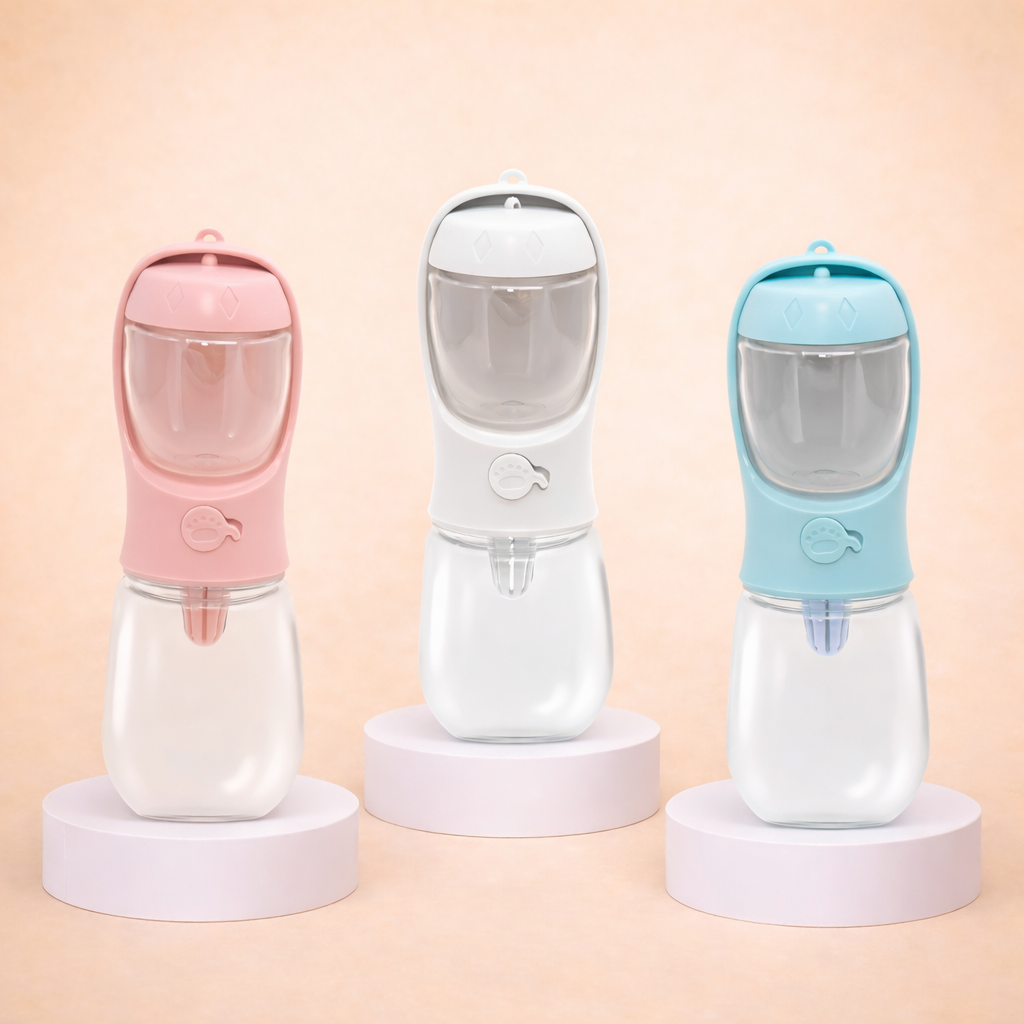 2-in-1 Portable Dog Water Bottle – Water + Food On-The-Go