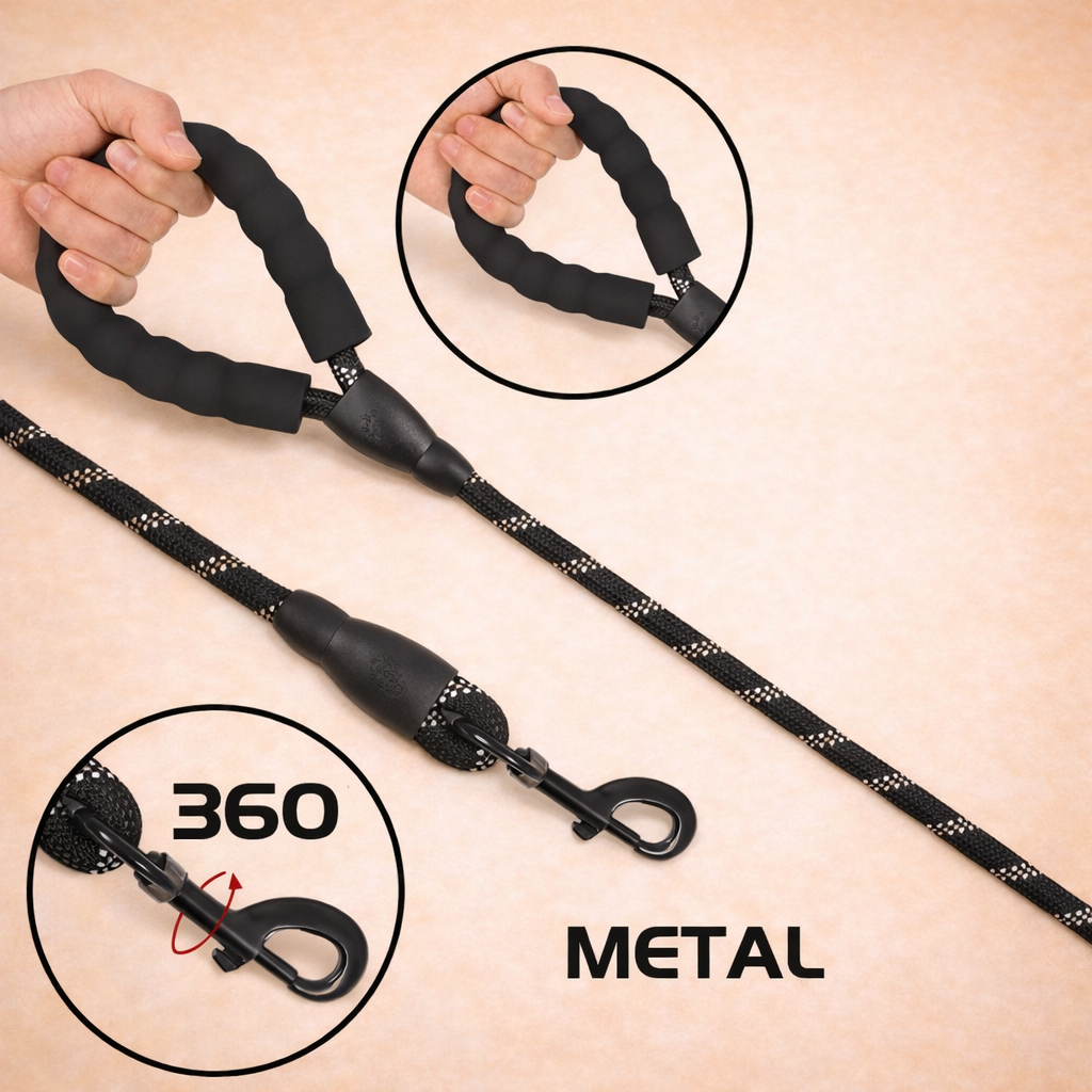 Reflective Dog Leash – Strong, Safe & Comfortable Grip