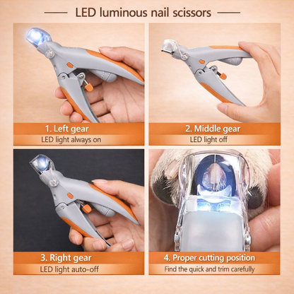 Precision LED Pet Nail Clippers – Clean Cuts, Less Stress