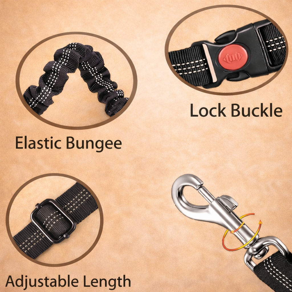 Adjustable Dog Car Seat Belt – Safe & Secure Travel