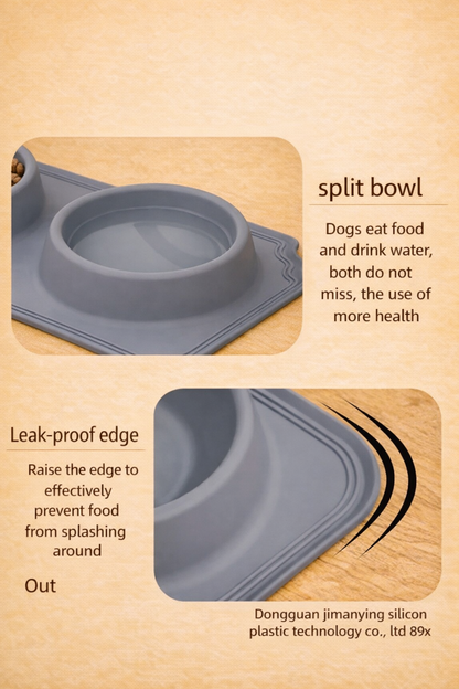 2-in-1 Slow Feeder Bowl Mat – Less Mess, Healthier Meals