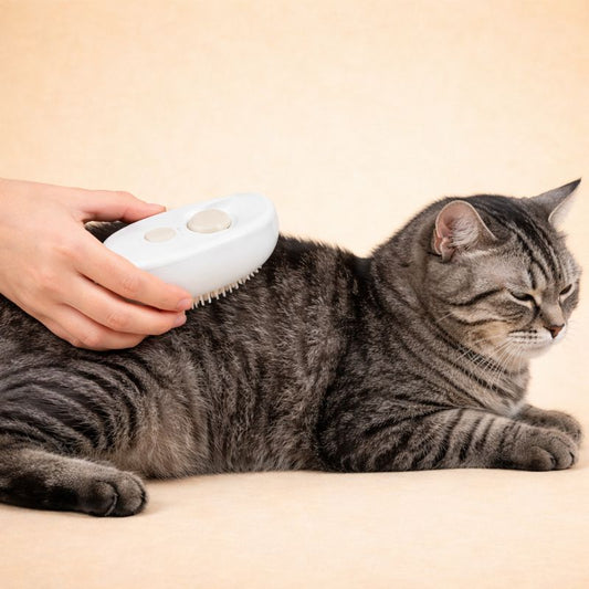 3-in-1 Steam Grooming Brush – Reduce Shedding & Tangles
